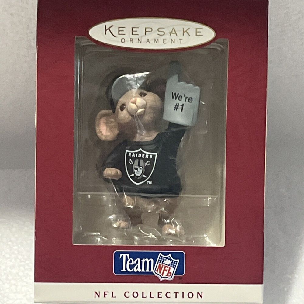 Hallmark‎ Keepsake Oakland Raiders 1996 NFL Collection Football Ornament